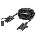 MECMO 4 Pin Flat Trailer Extension Cable 9FT, 18AWG 4 Way Trailer Wiring Conenctor Harness Vehicle-Side Trailer-Side 4 Prong Tra