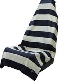 Sprints Athletic Running Towel, Full-Sized, Car Seat Cover - Performance Microfiber (Midnight Boardwalk Stripe)