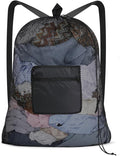 OTraki Mesh Laundry Bag Backpack 24x32 Inch Gym Drawstring Backpack Travel