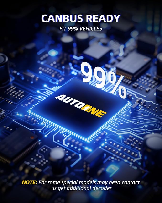 AUTOONE H1 LED Bulbs, 40000LM 800% Ultra Bright, 6500K Cool White 1:1 Mini Halogen Size Accessory Fog Light, 60000HRS+ Lifespan, Non-polarity Plug and Play, Pack of 2