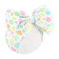 YanJie 7" Easter Baby Girl Bows Egg Headband Easter Hair Bows large Easter Baby Headband Toddler Girls Hair Accessories Infant Bow Pink Purple