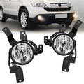 Nilight Fog Lights Assembly Compatible with 2007 2008 2009 Honda CRV EX EX-L LX Light Replacement Clear Lens Driver and Passenger Side