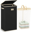 SOLEDI Laundry Hamper with Lid 100L Large & Tall Collapsible Laundry Basket
