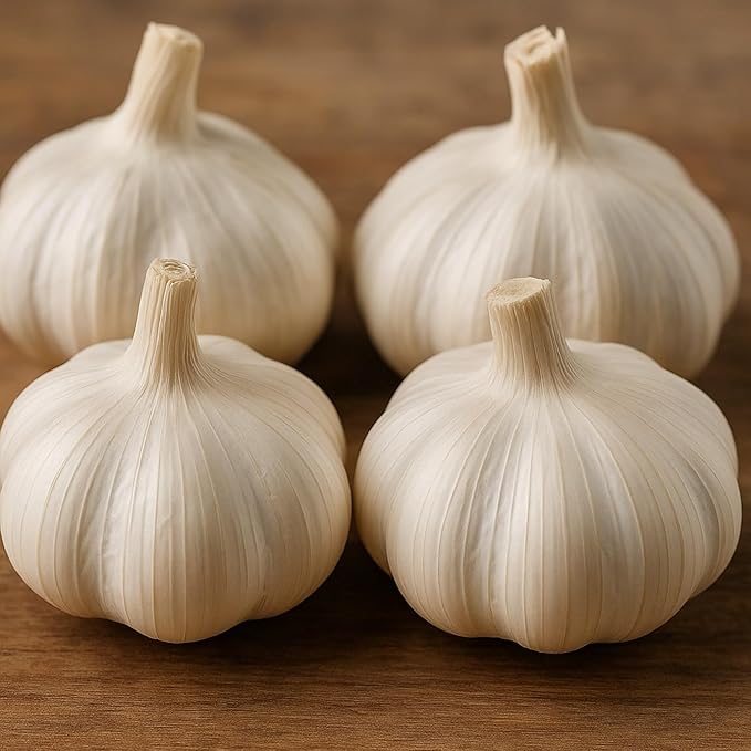 Softneck Garlic Bulbs for Planting - California Garlic to Grow at Home (8 Seed Bulbs)