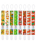 ALVABABY Christmas Paci Clips for Neutral 8 Pack Binky Paci Holder Leashes for Teethers 8DBP03A