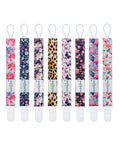 babygoal Flower Pacifier Clips, 8 Pack Binky Paci Holder Clips Fits for Most Baby Pacifiers and Binkies