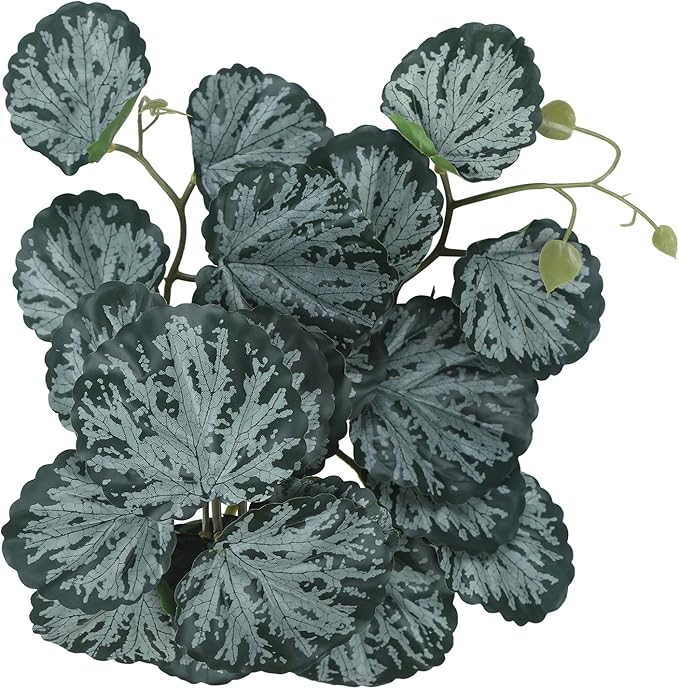 IBWell Fake Reptile Plants for Reptile Terrarium Plants, Reptile Plant Décor, Turtle Tank Plants with Suction Cup