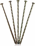 Metal Turf Stakes 70 Pcs 6-Inch Landscape Stakes, Spiral Galvanized Landscape Spikes, Garden Nails for Artificial Turf, Paver Edging, Weed Barrier, Lawn Edging，Carpentry and More