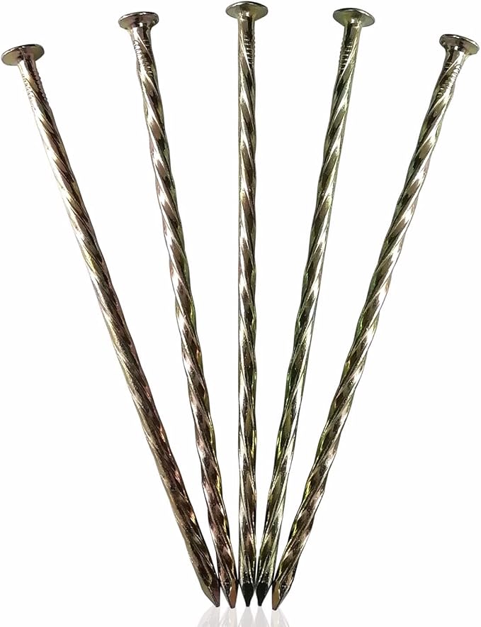 Metal Turf Stakes 70 Pcs 6-Inch Landscape Stakes, Spiral Galvanized Landscape Spikes, Garden Nails for Artificial Turf, Paver Edging, Weed Barrier, Lawn Edging，Carpentry and More