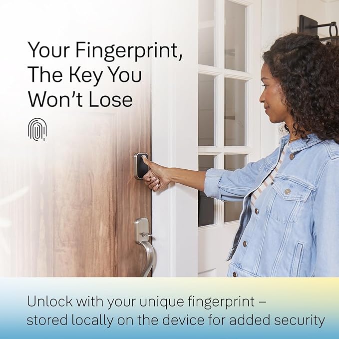 Yale Security Assure Lock 2 Touch Deadbolt, Black Suede Keyed Smart Entry Door Lock with Wi-Fi Connected Keypad and Fingerprint Scanner for Code Entry and Remote Access, YRD410-F-WF1-BSP
