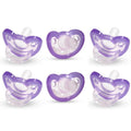 RaZbaby Jollypop Pacifier for Newborns & Up, USA Made, Natural Shaped Orthodontic Binky, Lovingly Shared in NICUs & Hospitals Worldwide, Medical-Grade 100% BPA-Free - 0-3 Months, 6 Pack - Lavender