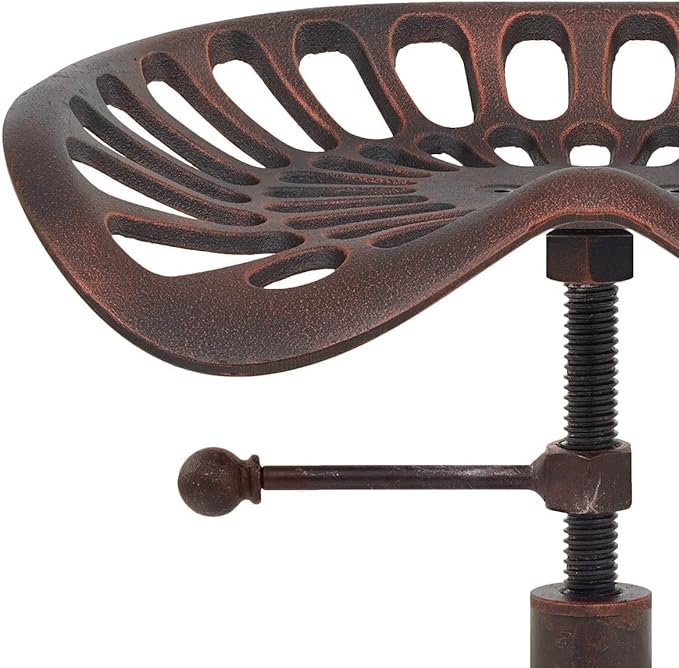Vintage Tractor Seat Bar Stools Industrial Style Swivel Kitchen Dining Chair Height Adjustable 20-27inch