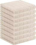 Homaxy 100% Cotton Terry Kitchen Towels, Checkered Designed, Soft and Super