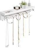 Rustic White Necklace Jewelry Organizer