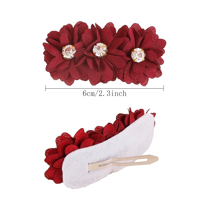 Flower Hair Clip BFNAAgirl Baby Girl Hair Bows Hair Accessories Alligator Clips for Infants Toddlers Gift (FJ10-B, one size)