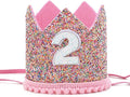 Boy Girl Birthday Crown, Prince Princess Birthday Hat Headband Tiara Crown Cake Photo Prop Party Decorations