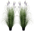 Artificial Plant 5ft(2pack) Tall Artificial Lavender Plant,Faux Plants Indoor Home Decorative Artificial Plants & Flowers in Pot Fake Plant, House Plant Indoor
