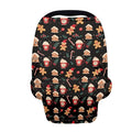 AFPANQZ Christmas Gingerbread Nursing Cover Breastfeeding Scarf Baby Car Seat Covers for Boys Girls Infant Carseat Canopy Stretchy Breathable Multi-Use Cover Up