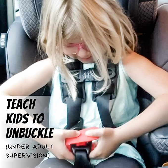 UnbuckleMe Car Seat Buckle Release Tool - Lime Green & Blue 2 Pack - Buy one for Each Car or Give One to a Friend