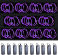 MaxLax EL Wire Purple 10-Pack, 9ft/2.75m Neon Light Wire with Noise Reduction and Battery Pack…