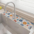 24" X 5.5" Kitchen Sink Splash Guard Faucet Mat Mandala Super Absorbent Fast