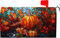 Vintage Pumpkin Mailbox Cover Fall Mail Box Covers Magnetic Standard Size 21x18 inch Autumn Pumpkins Post Letter Box Cover for Outside Garden Yard Halloween Thanksgiving
