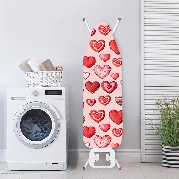 Love Ironing Board Cover 15″x54″ Valentines Day Ironing Pad Covers Padding