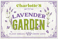 Custom Lavender Garden Sign, Personalized Name for Flower Garden, Christmas Gift and Backyard Décor Sign, 12x18 Inches, Rust Free .063 Aluminum, Fade Resistant, Made in USA by Sigo Signs