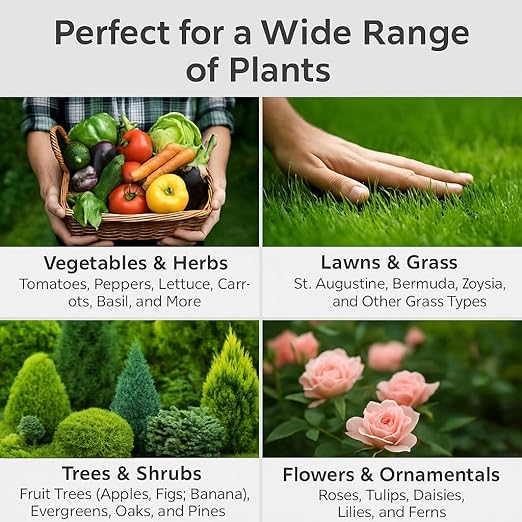 Gardenera 13-13-13 Slow Release Granular Fertilizer – All Purpose Plant Food 13 13 13 for Outdoor Grass, Vegetables, Roses, Flowers, Shrubs, Trees. Lawns, Gardens, Potted Plants (5 Quarts)