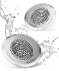 Sink Drain Strainer, Reversible Easy Clean Mesh Sink Strainer