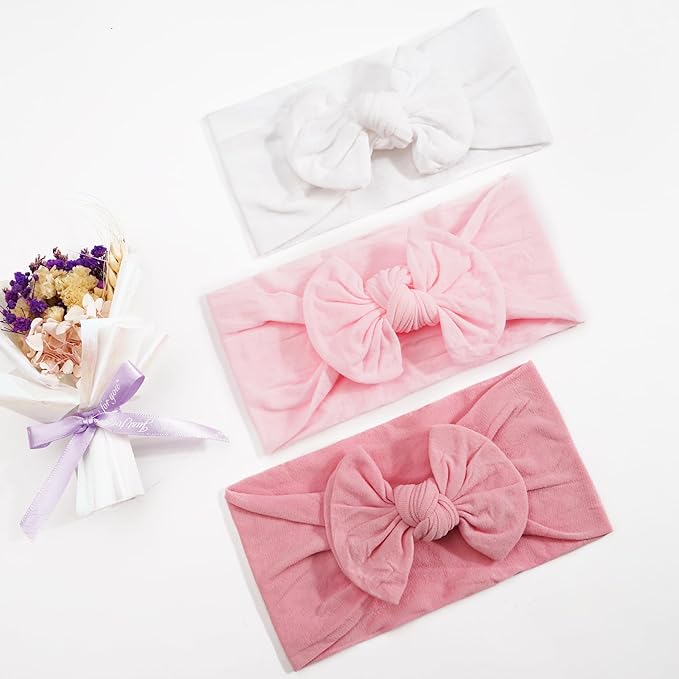 kangaroo 25 Colors Baby Bows Headbands For Baby Girls,Newborn Infant Toddler Hairbands and Child Hair Accessories