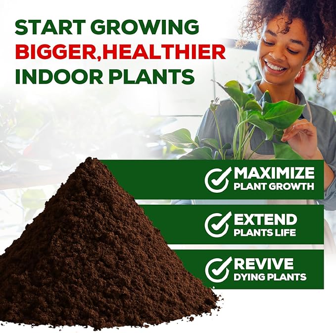 Organic Potting Soil for Indoor Plants. Boost House Plant Growth for Monstera, Fiddle Leaf, Money Tree, Pothos, Snake Plant, Aroid, Flowers, Herbs, Veggies, & More, Smart Grower 3 LB Ready to Plant