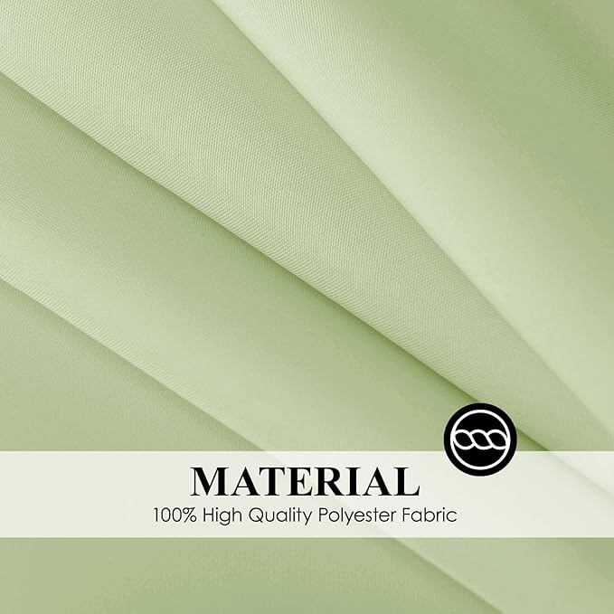 Rectangle Tablecloths 90x132 Inch 6 Pack Sage Green Tablecloth for 6ft Washable Decorative Linen Polyester Table Cloths for 8ft Dining Table Banquets Buffet Parties and Wedding