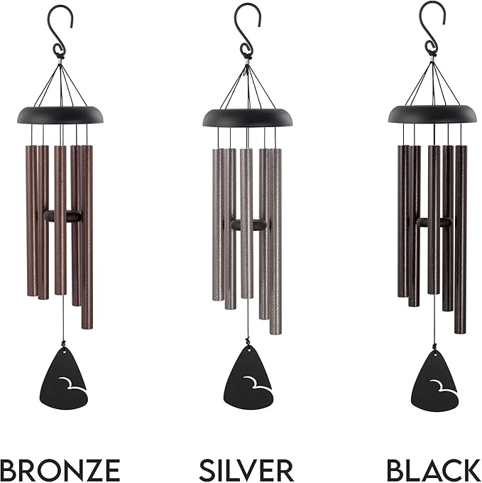 Personalized Listen to The Wind Pet Memorial Wind Chime (21" Black)