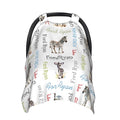 Personalized Winter Car Seat Covers for Babies with Name Zebra Minky Baby Car Seat Cover for Boys Girls Custom Infant Carseat Covers Baby Blanket Nursing Cover Breastfeeding Scarf