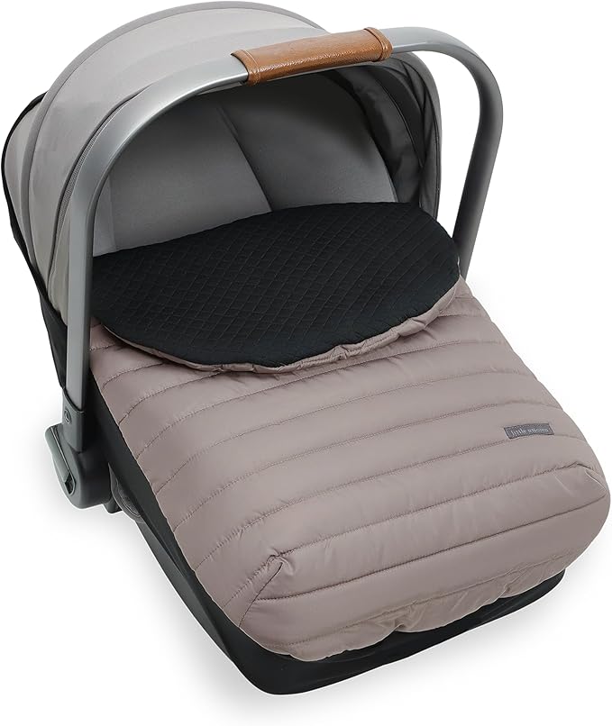 Little Unicorn Winter Car Seat Cover | Premium Insulated Fabric | Universal Fit & Easy to Install | Travel Bag Included (Mushroom)