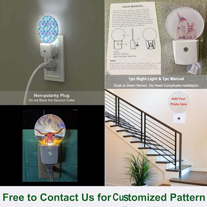 St Patrick Day Cute Gnomes Night Light Lucky Four Leaf Clover Green Night Lights Plug into Wall with Light Sensors Auto on/Off for Holiday Gifts for Boys Girls Women Teen