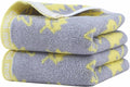 2 Pack Decorative Maple Leaf Hand Towels Cotton, Soft Highly Absorbent Bathroom