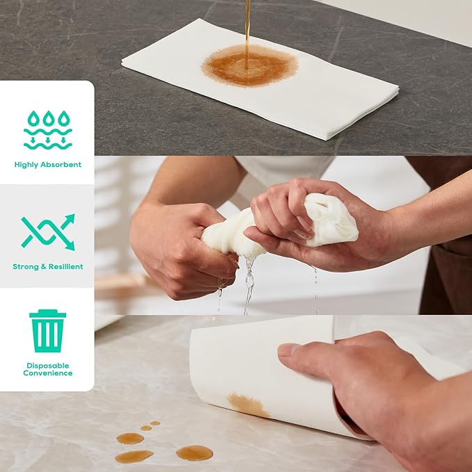 800PACK Disposable Hand Towels for Bathroom, Soft and Absorbent Paper Guest