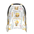 Personalized Winter Carseat Cover for Baby Custom Name Car Seat Canopy for Newborn Baby Boys Girls 2 in 1 Mom Nursing Breastfeeding Covers Bee Minky Baby Carrier Stroller Covers