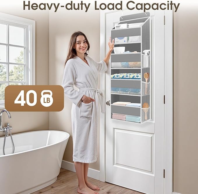 1 Pack Over The Door Organizer, Hanging Storage Organizer