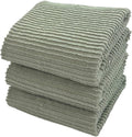 Serafina Home Sage Green Kitchen Dish Towels 100% Cotton Cloth Soft Cleaning