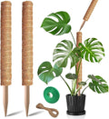 Moss Pole, 2Pack 21 Inch Plant Support Stakes for Indoor Plants, Monstera Plant Support Stakes, 37 Inch Tall Coir Plant Pole Sticks for Potted Plants, Pothos, Philodendron