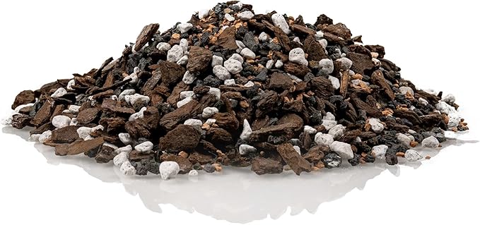 Premium Bonsai Soil All Purpose Fast Draining Mix - Pumice, Lava, Calcined Clay and Pine Bark Potting Pre Mixed Bonsai Plant Soil Mixture by GARDENERA - Made in USA - (3 Quart Bag)