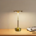 Ecolume Cordless Table Lamp,LED Portable Battery Operated Lamp, Dimmable Stepless 3-Color LED with Memory Function. Portable for Home Office/Dinner/Restaurant/Living Room.(Gold)