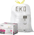 EKO 21 Gallon / 50-90 Liter, Extra-Strong Garbage Bags, Fresh Floral Scent
