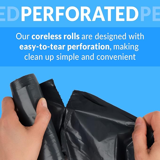 Reli. 13 Gallon Trash Bags | 250 Bags | Black | Tall Kitchen | Strong | Garbage