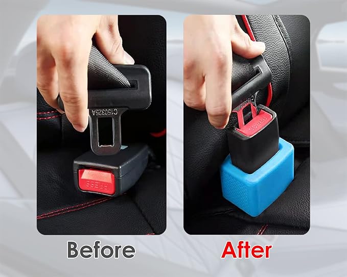 DS. DISTINCTIVE STYLE Seat Belt Holder Easy Access Seatbelt Accessories for Kids 2 Pieces (Beige)