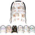 Personalized Baby Name Car Seat Covers for Girls,Nursing Custom Carseat Canopy for Babies Boy Winter Breastfeeding Cover Car Seat Canopies for Newborn Infant Toddler