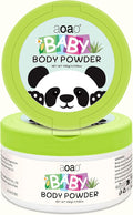 Baby Body Powder with Puff, Talc-Free Cornstarch with Zinc Oxide, Aloe, Vitamin E, Gentle Absorption for Diaper Area & Chafe Protection, Comfort Care for Rash-Prone Skin Wetness & Itch Relief, 5oz